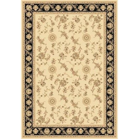 Dynamic Rugs Legacy 6.7 x 9.6 580017-19 Rug - Ivory-Black LE71058017190